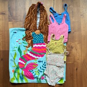 TODDLER GIRLS / ZARA SWIM suits & cover-up pack / 3T